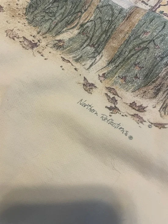 Northern Reflections Cream Scenic Graphic Crewneck - Men - Picture 5 of 6